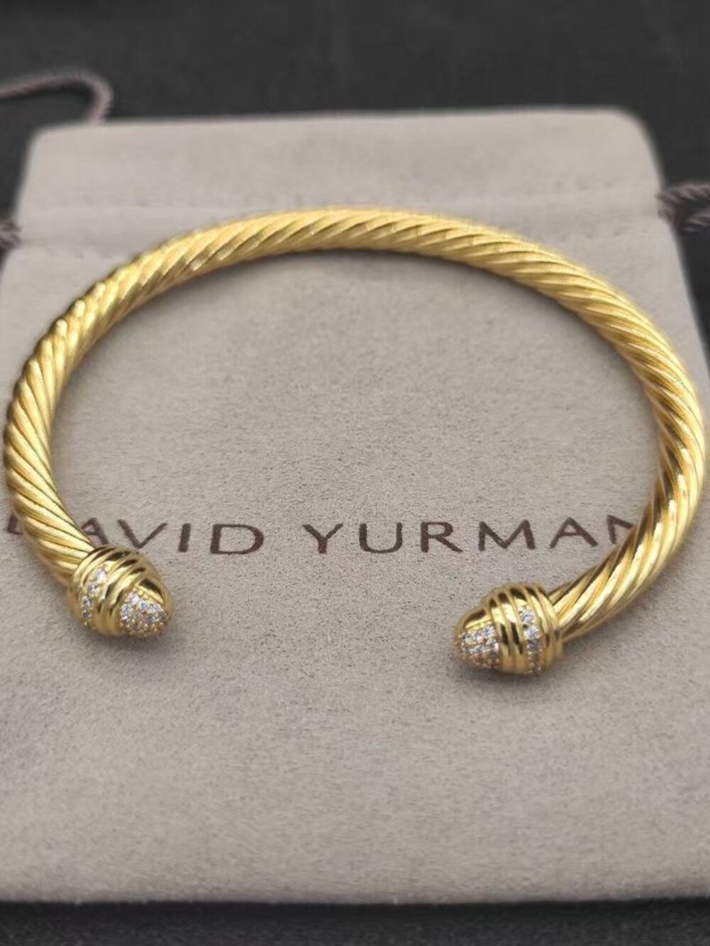 David Yurman Round Head Glod Bracelet 5mm